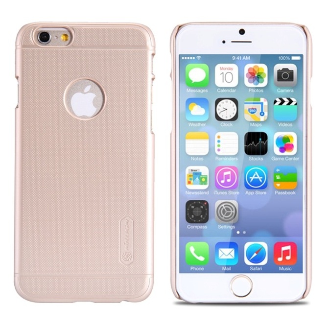 Cellar Safe keep it up Husa iPhone 6 / 6S Nillkin Super Frosted Shield Gold Aurie - HuseColorate.ro