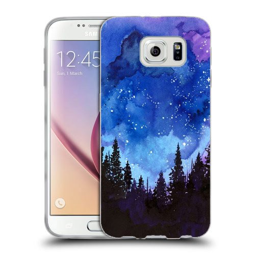 Privilege build up Embed Husa Samsung Galaxy S6 G920 Silicon Gel Tpu Model Night Forest -  HuseColorate.ro