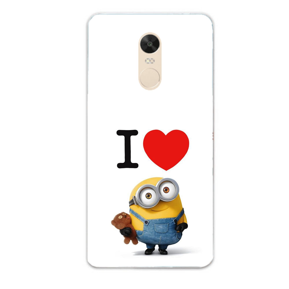 Jumping jack Ecology Air mail Husa Xiaomi Redmi Note 4X Silicon Gel Tpu Model I Love Minions -  HuseColorate.ro