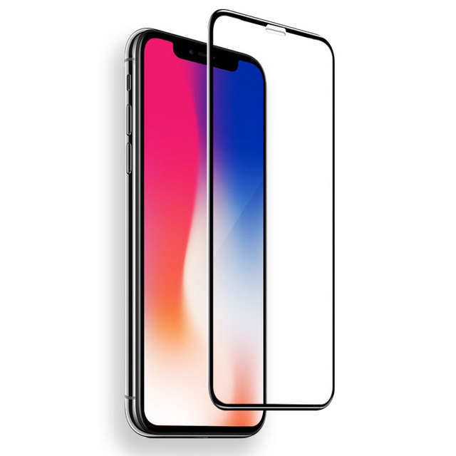 Plasticity Architecture write Folie Sticla iPhone X si iPhone XS Full Cover 3D 4D 5D Protectie Ecran  Antisoc Tempered Glass - HuseColorate.ro