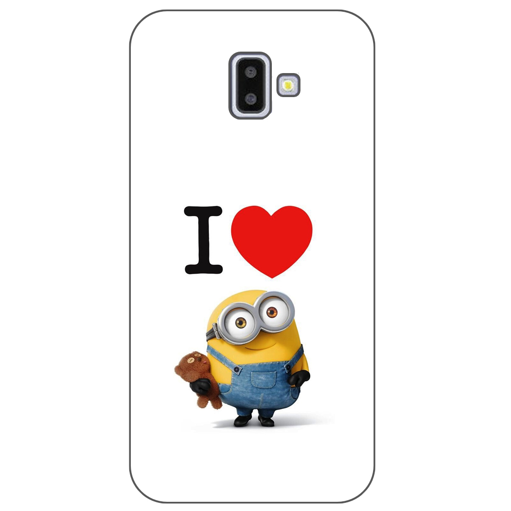 Activate Smoothly Saving Husa Samsung Galaxy J6 Plus 2018 Silicon Gel Tpu Model I Love Minions -  HuseColorate.ro