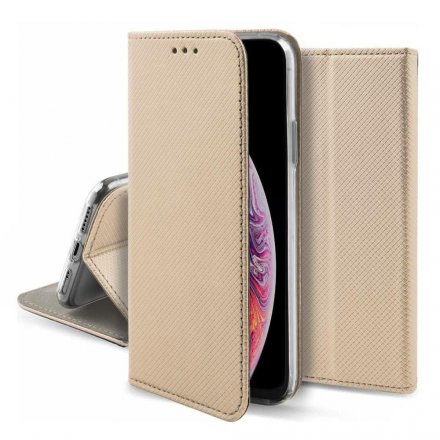 Husa-Samsung-Galaxy-Note-10-Piele-Ecologica-Toc-Magnet-Auriu