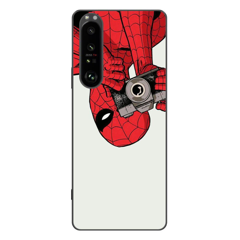 preview disguise pine tree Husa Sony Xperia 1 III Silicon Gel Tpu Model Spiderman - HuseColorate.ro