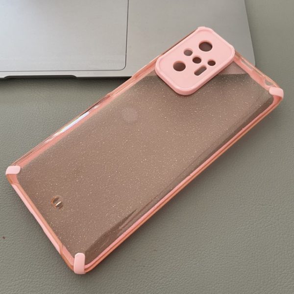 Husa Xiaomi Redmi Note 10 Pro Armour Glitter Case Pink Roz