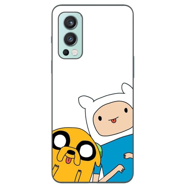 Husa-OnePlus-Nord-2-Silicon-Gel-Tpu-Model-Finn-and-Jake-Tongues-2